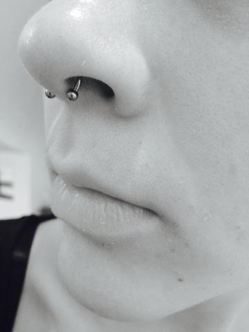 meine nase von der seite - (Piercing, Septum-Piercing)