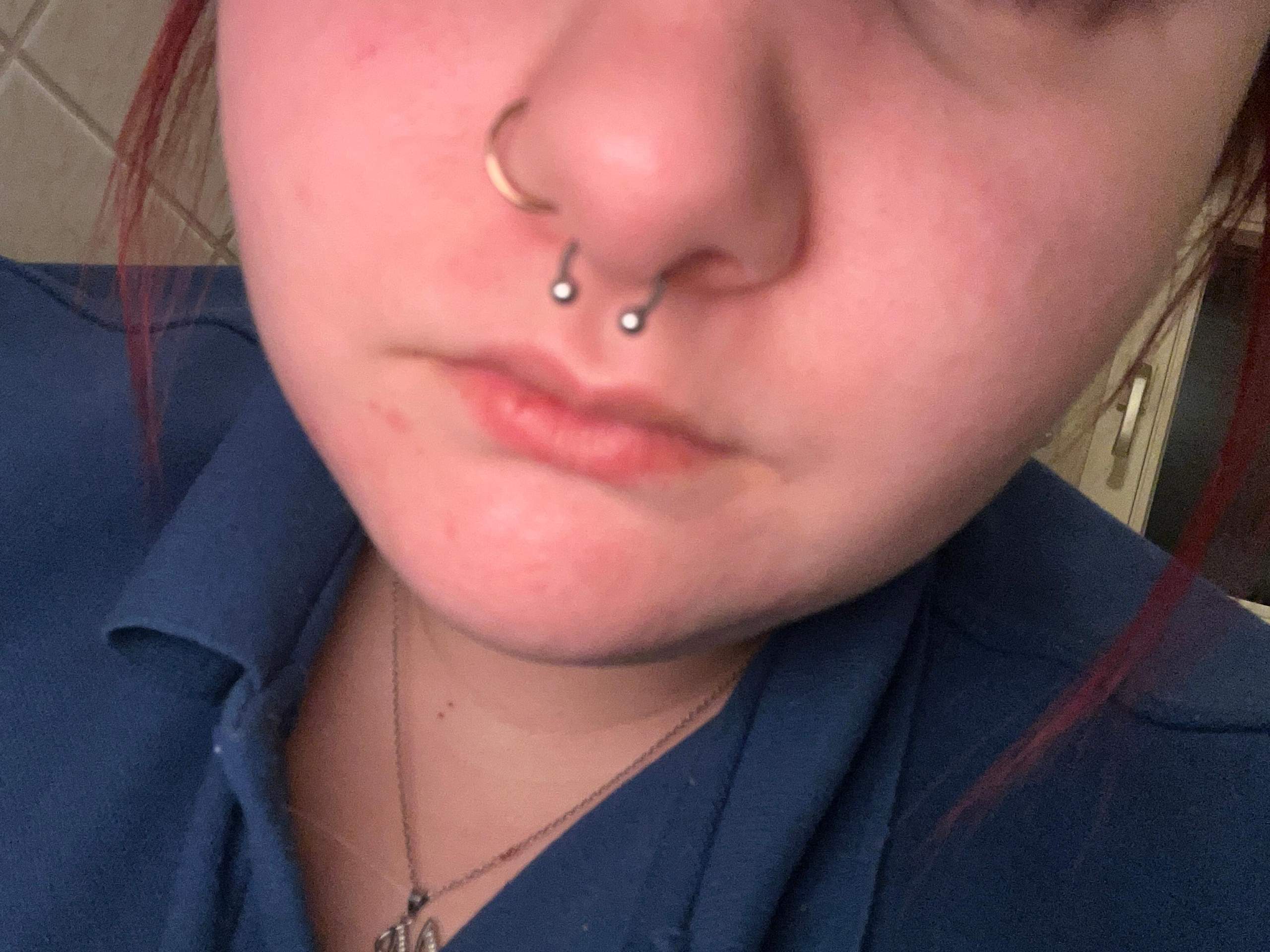 septum zu tief oder zu weit unten? (Nase, Piercer, SeptumPiercing)