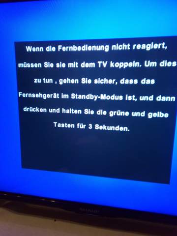 Sharp Fernbedinung Technik Technologie