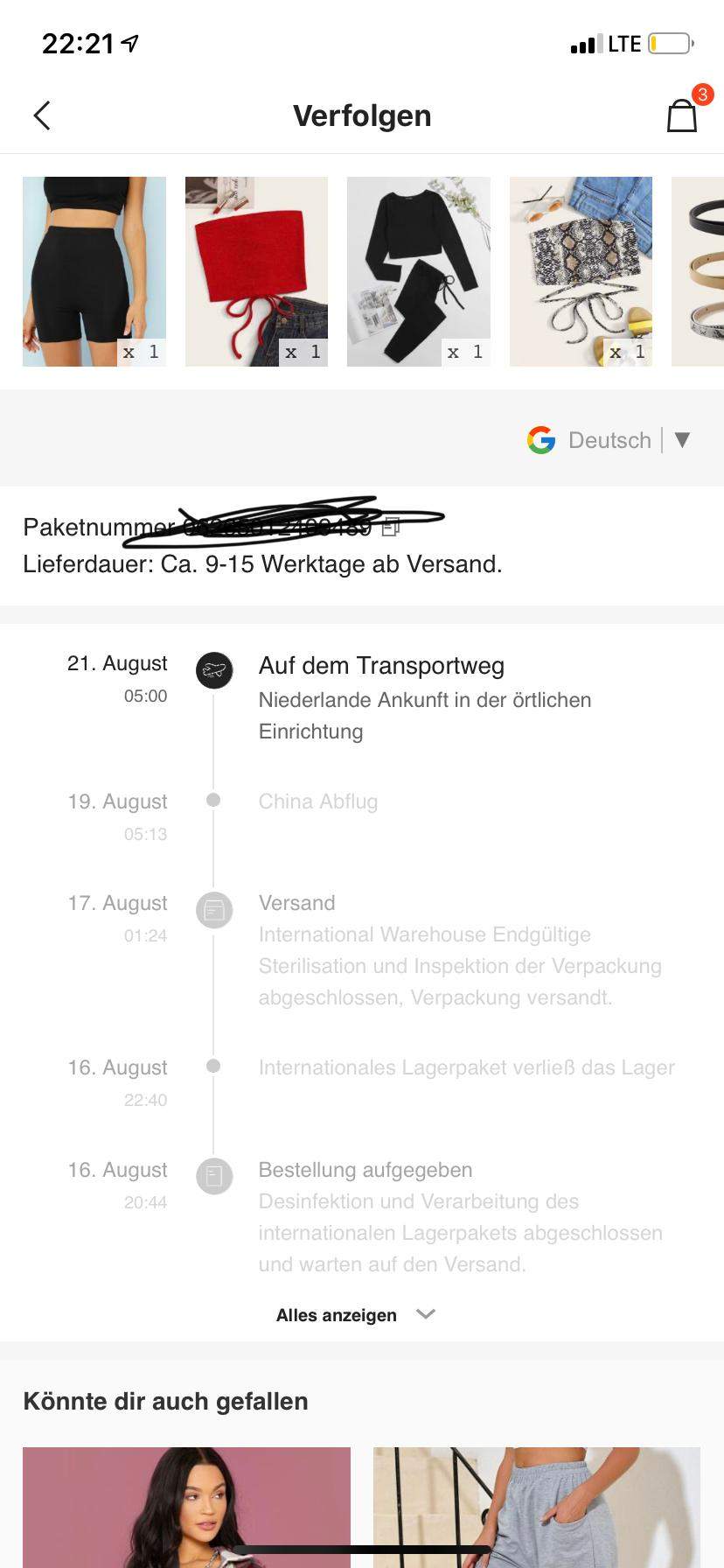 Top 89 imagen wann kommt die shein bestellung an - fr.thptnganamst.edu.vn