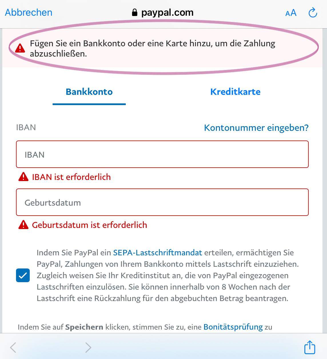 SHEIN Paypal bezahlen klappt nicht mehr? Shopping)