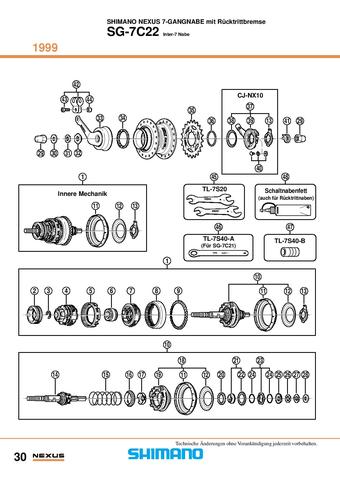 Shimano CJ-NX10 von SG-7C22 für SG-4C35? (Technik, Fahrrad, Radsport)