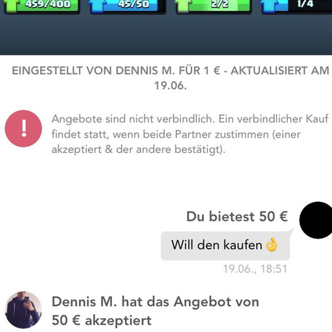 111111 - (Shpock, Betrüger, Clash Royal)