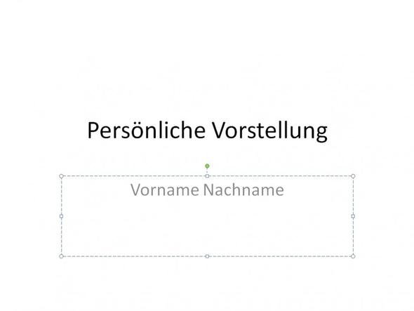 Sich Vorstellen Mit Powerpoint Dringent Vorstellungsgesprach