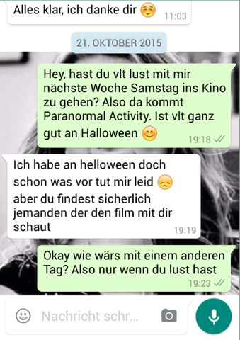 sie steht auf mich