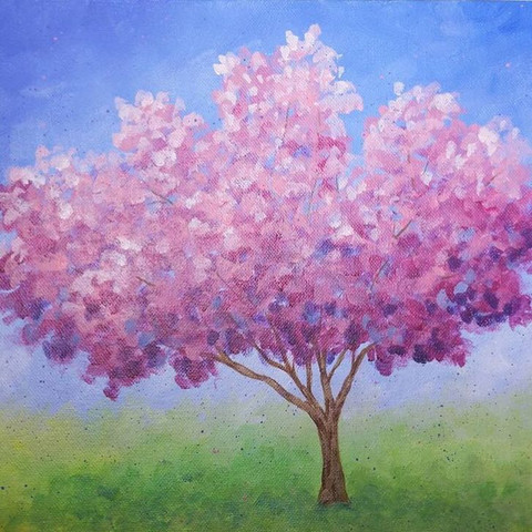 Cherry Blossom Tree - (Kunst und Kultur, Impressionismus, impressionistisch)