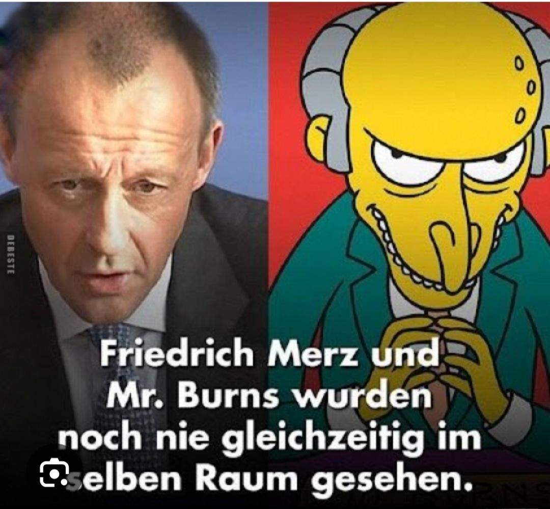 Sieht Friedrich Merz wie Mr. Burns aus? (Politik, Partei, CDU)