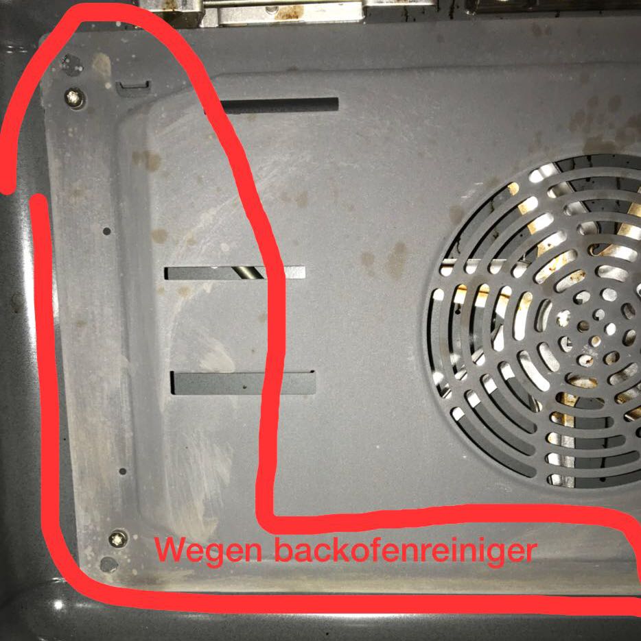 Siemens Backofen-Rückwand reinigen? (Bilder, Haushalt, Fehler)