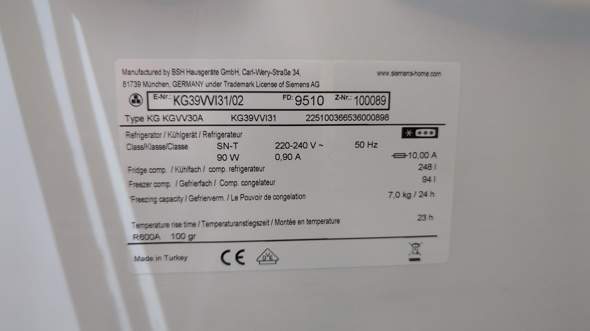Siemens IQ300 Kühlschrank (KG39VVL/02) kühlt nicht mehr - Wie Thermostat tauschen?