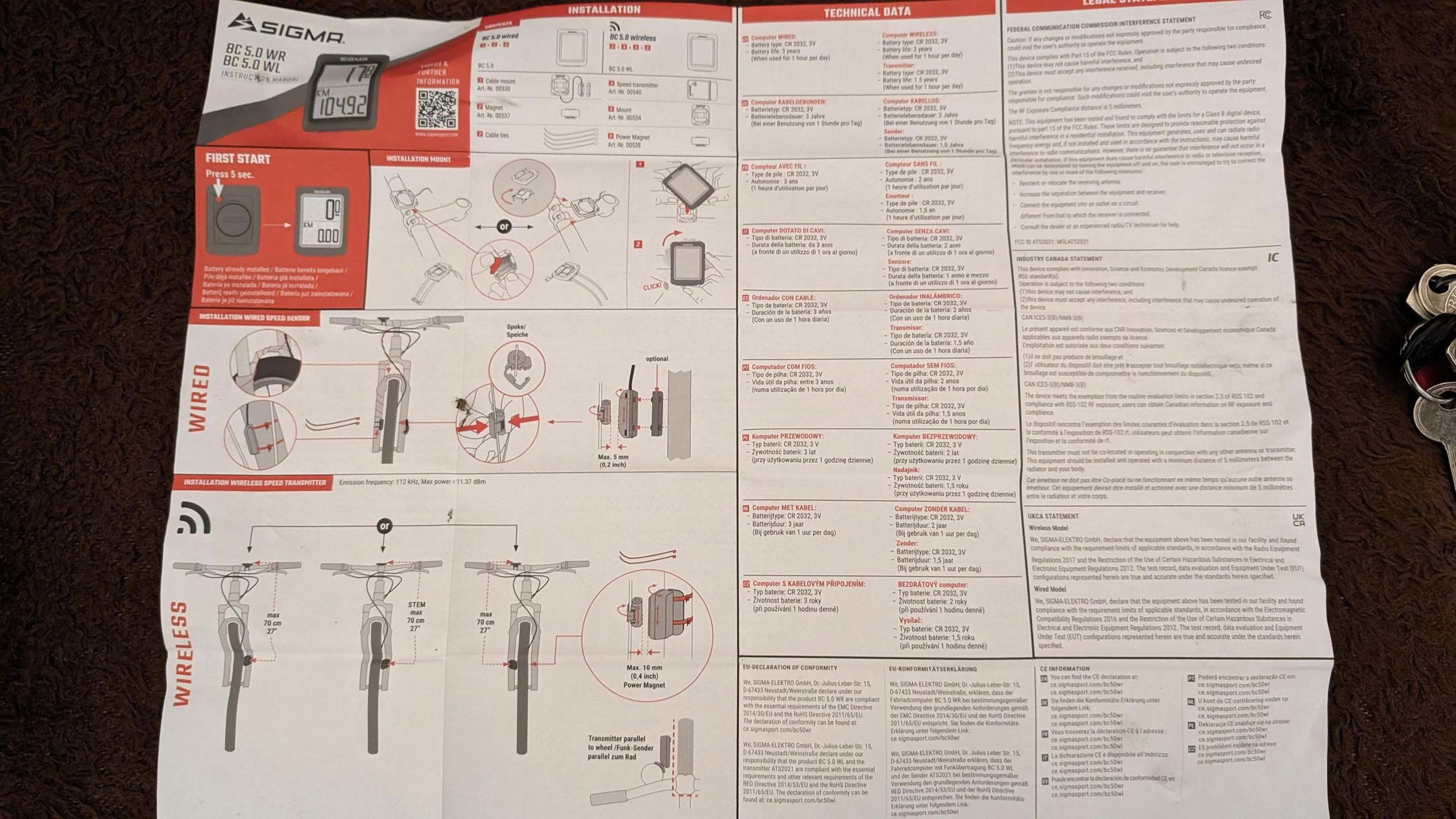 Sigma Fahrrad Computer Installation? (Sport)