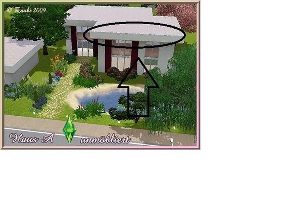 Das ist ein Haus mit hohem Flachdach - (Computer, Sims 3, Hausbau)