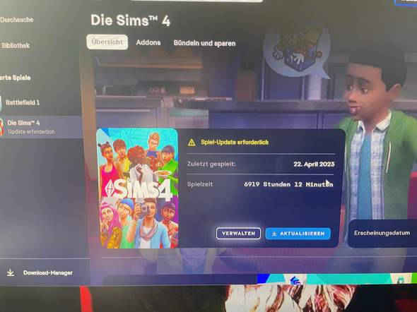 Sims 4 aktualisiert nicht?