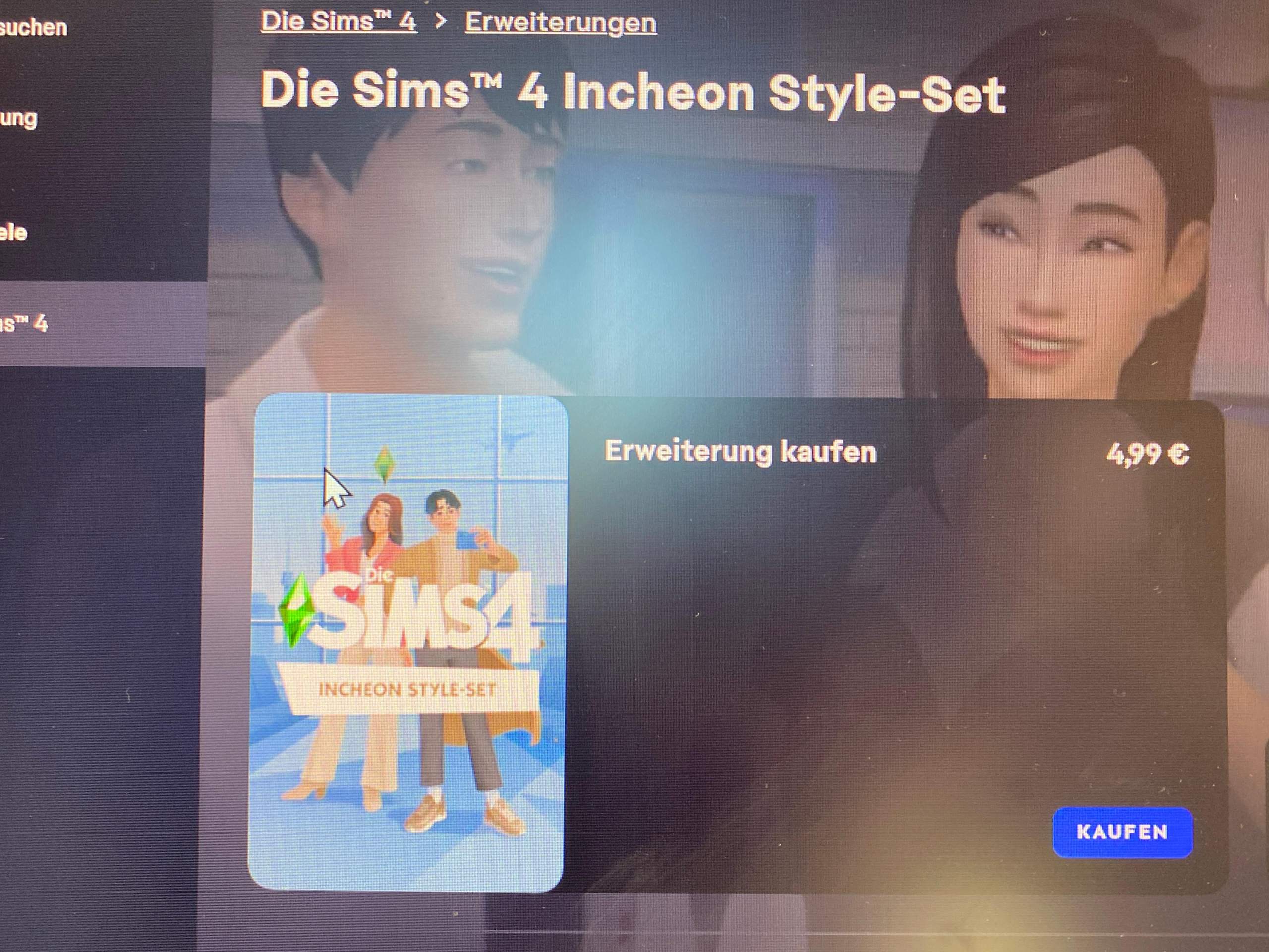 Sims 4 erweiterungspaket gekauft wird aber nicht angezeigt und Geld weg
