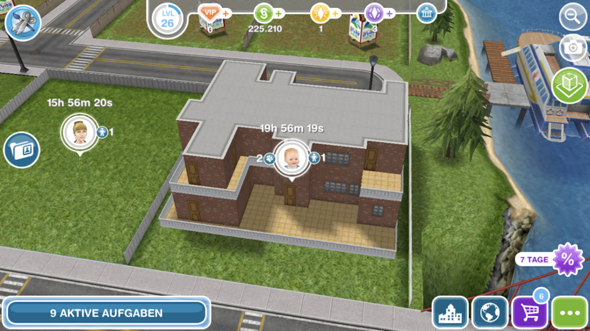 Sims free Play Baby wohnt alleine ihm Haus?