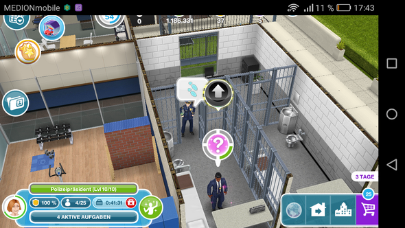 Sims Freeplay Polizei-Station “Zellen putzen“ funktioniert nicht mehr. Wer kennt das?