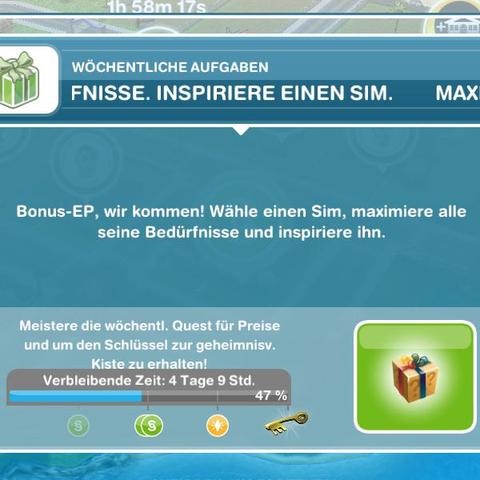 Sim aufgabe - (Sims, Die Sims FreePlay, Quest)