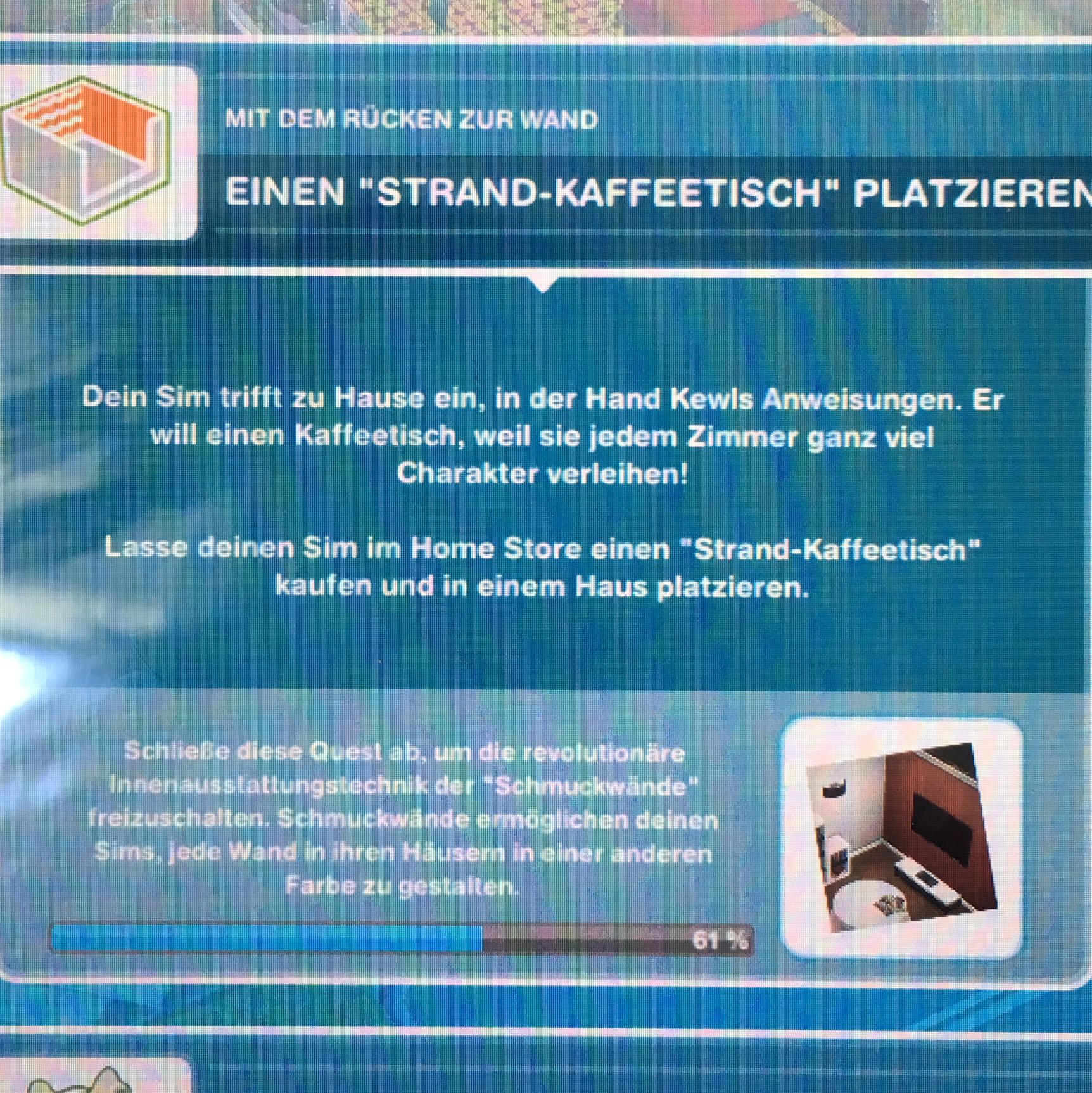 Sims FreePlay „StrandKaffeetisch (Quest)? (Spiele, Spiele und Gaming