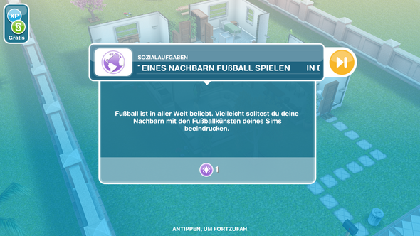 Sims Free Play Fussball Spielen Beim Nachbarn