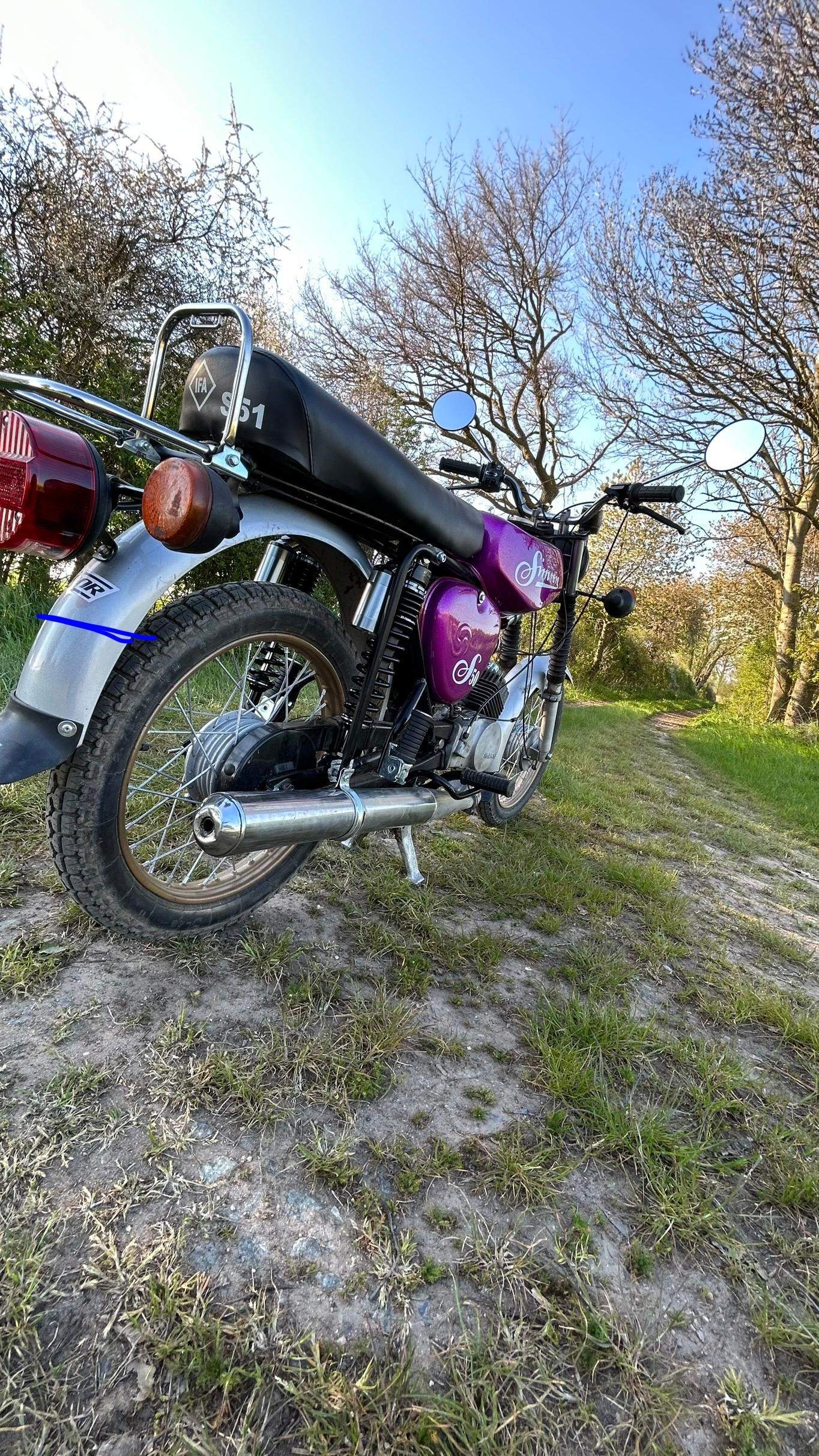 Simson Hide Simson Schutzblech Hinten kürzen? (Simson S50)