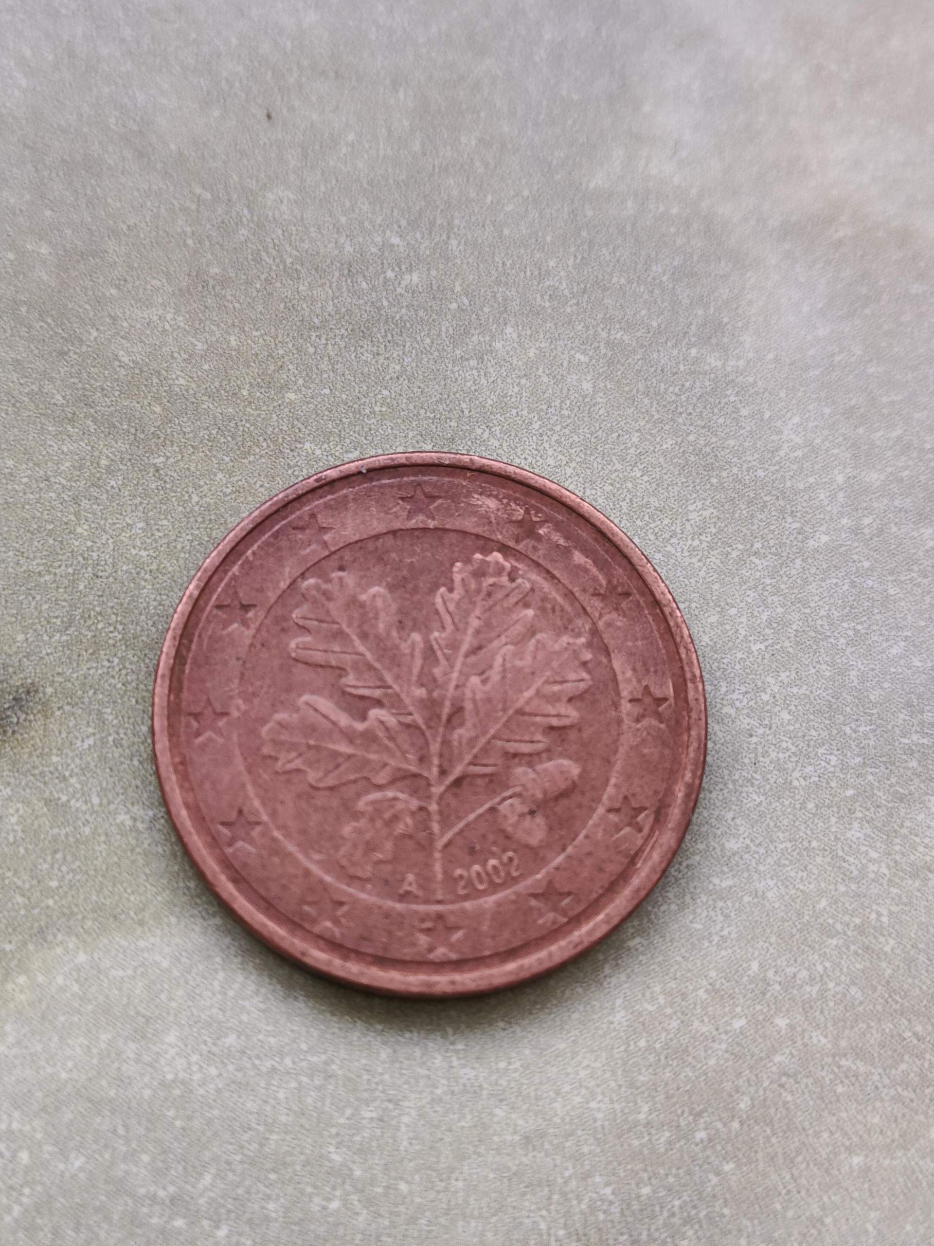 sind 5 cent=5 cent? (Münzen, Fehlprägung)