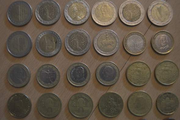 Sind das wertvolle Euromünzen?