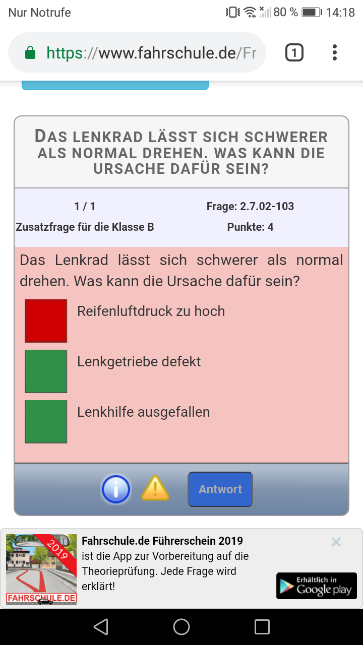 Sind Die Antworten So Richtig Fur Den Fuhrerschein Technik Auto Fahrschule