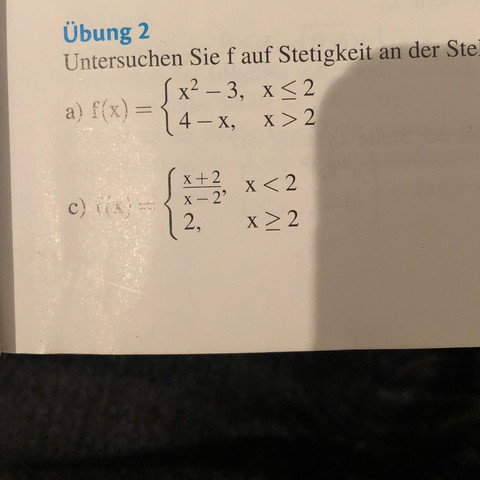 Sind Die Folgenden Funktionen Stetig Schule Mathe Stetigkeit