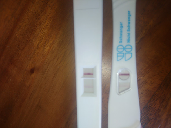 Sind die Schwangerschaftstests positiv o. negativ?