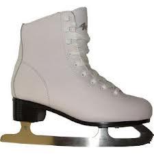 Weiße Lederschlittschuhe - (Freizeit, schlittschuhe)