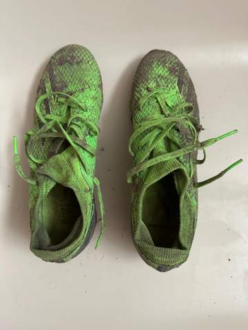 Sind eure Schuhe nach dem Training auch immer so dreckig?