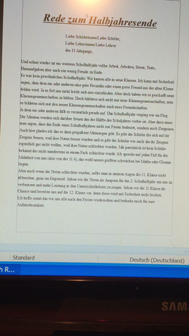 Das ist die Rede - (Schule, deutsch, Rede)