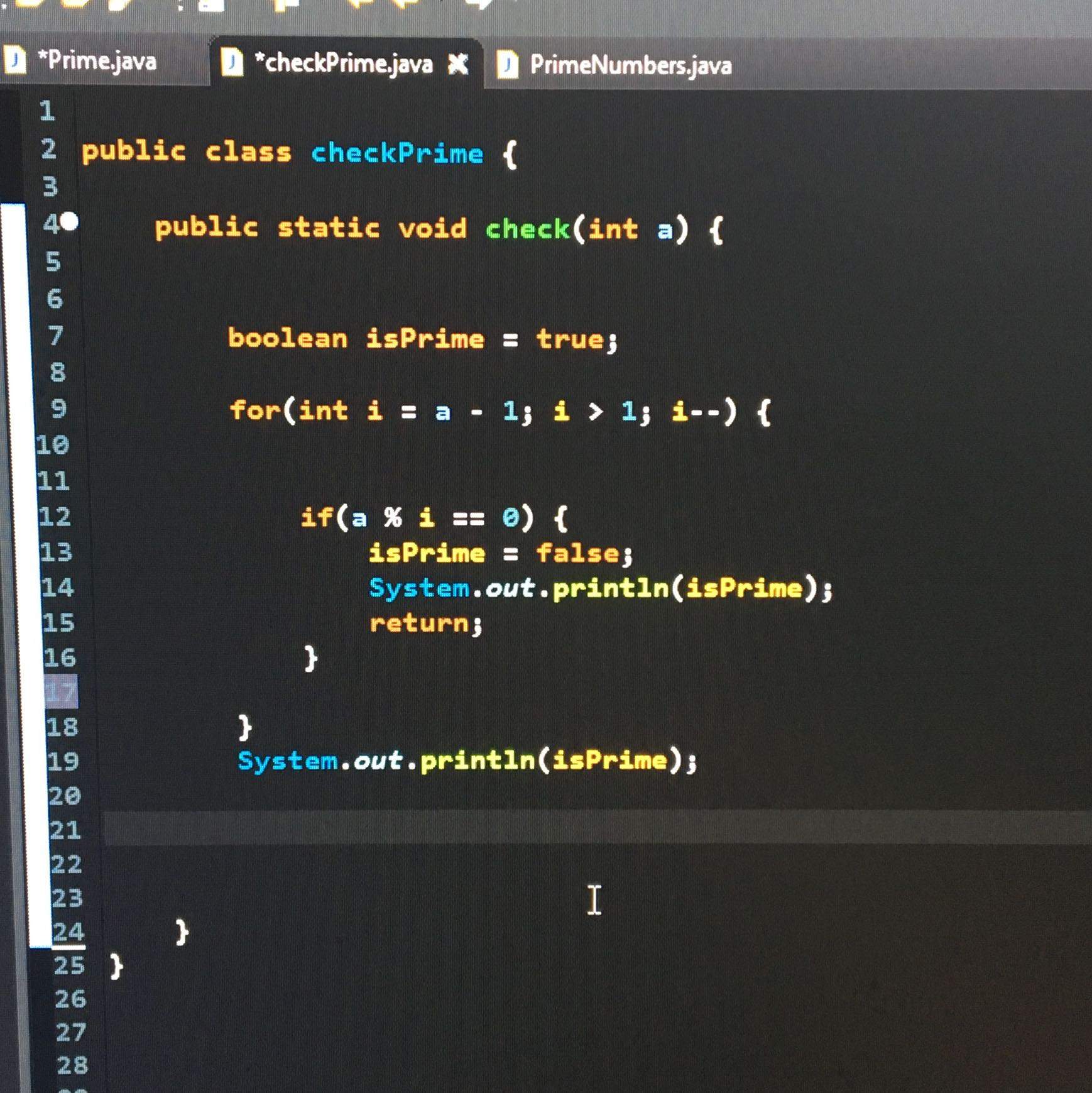 Sind meine Primzahlenalgorithmen kompkt genug? (programmieren, Java)