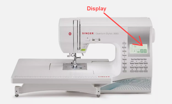 Singer Quantum Stylist 9960 Computer Nähmaschine LCD Display? (Kleidung ...