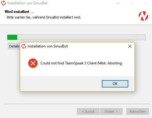 Sinusbot Fehlermeldung Ts 3 Teamspeak 3