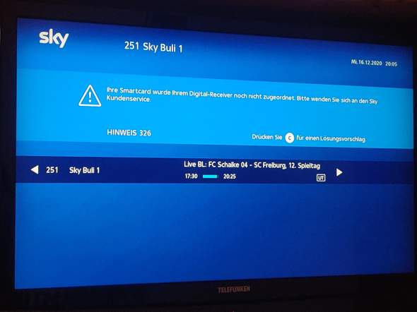 Sky Smartcard Nicht Zugeordnet Computer Technik Technologie