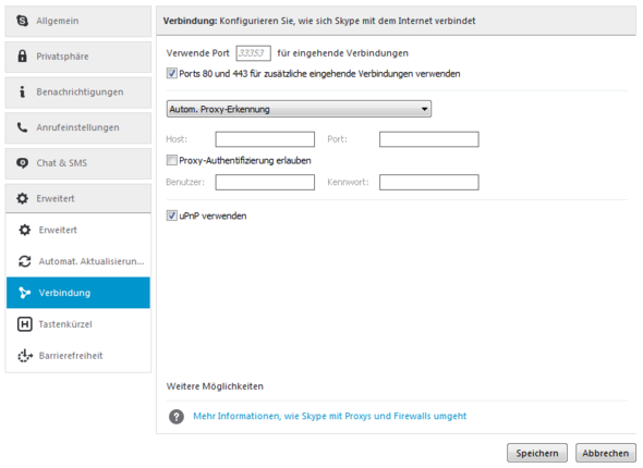 Meine Einstellungen. - (Computer, PC, Skype)