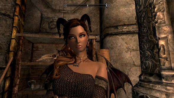 Bild 3: Mein Charakter mit normalem Gesicht - (Computer, Games, skyrim)