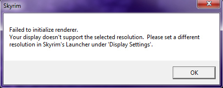 Failed to initialize renderer oblivion как исправить