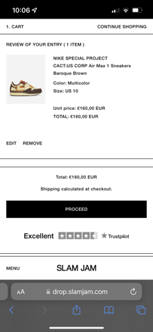 Slam jam socialism off white raffle sales