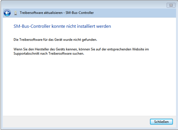 Windows findet online keinen Treiber - (Treiber, sm-bus-controller)