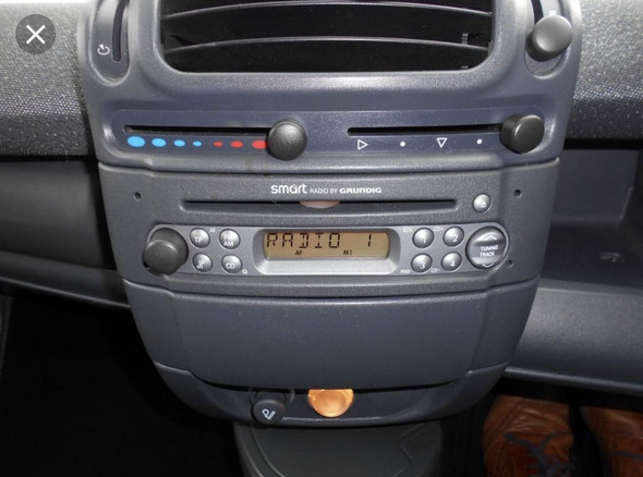 Radio Blende für SMART for two 450 fortwo  Auto Einbau Rahmen ISO Adapter SET 