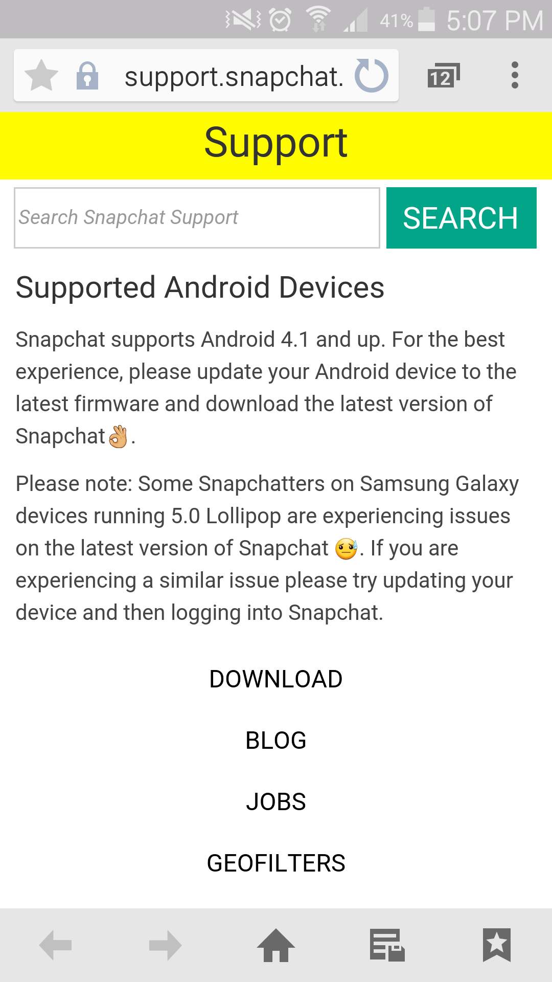 Snapchat Auf S5 Geht Nicht Mehr Was Soll Ich Machen Samsung Fehler