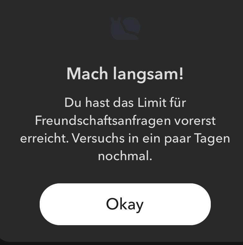 Snapchat Freundeslimit? (snap)