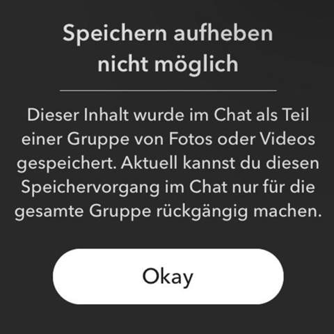 Snapchat gespeicherte Fotos löschen? (Handy)