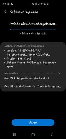 So lange? Hä? Android 10?