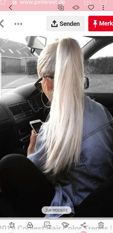sehen platinblond haare gut aus