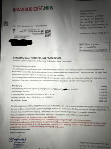 Soll Ich Das Schreiben Der Inkasso Bezahlen Recht Auto Inkassounternehmen