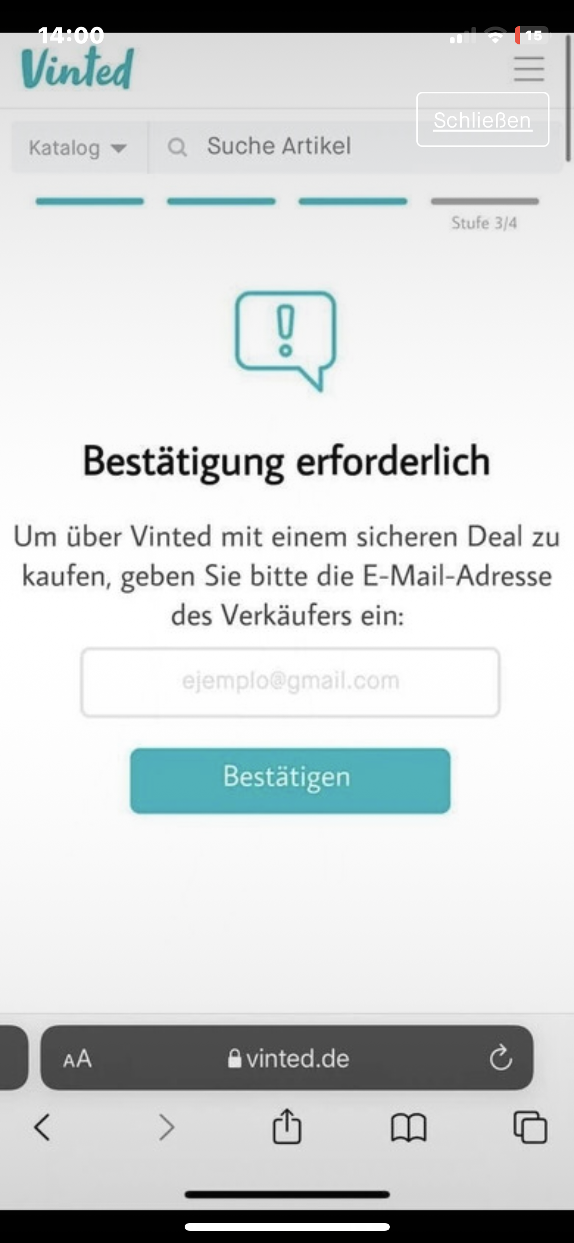 Vinted Email Soll ich meine email geben oder ist es ein scam? (Betrug, Vinted)
