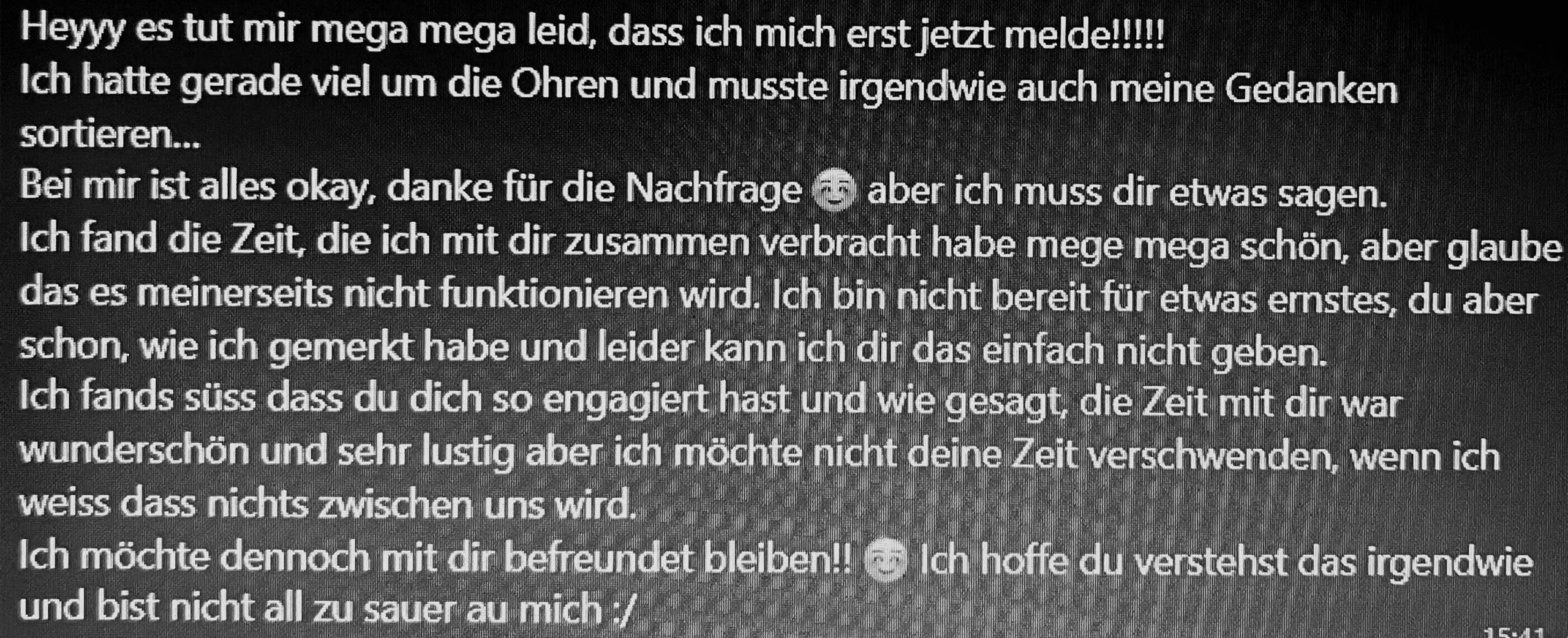 Soll ich mit ihr befreundet bleiben? (Liebe, Frauen, Männer)