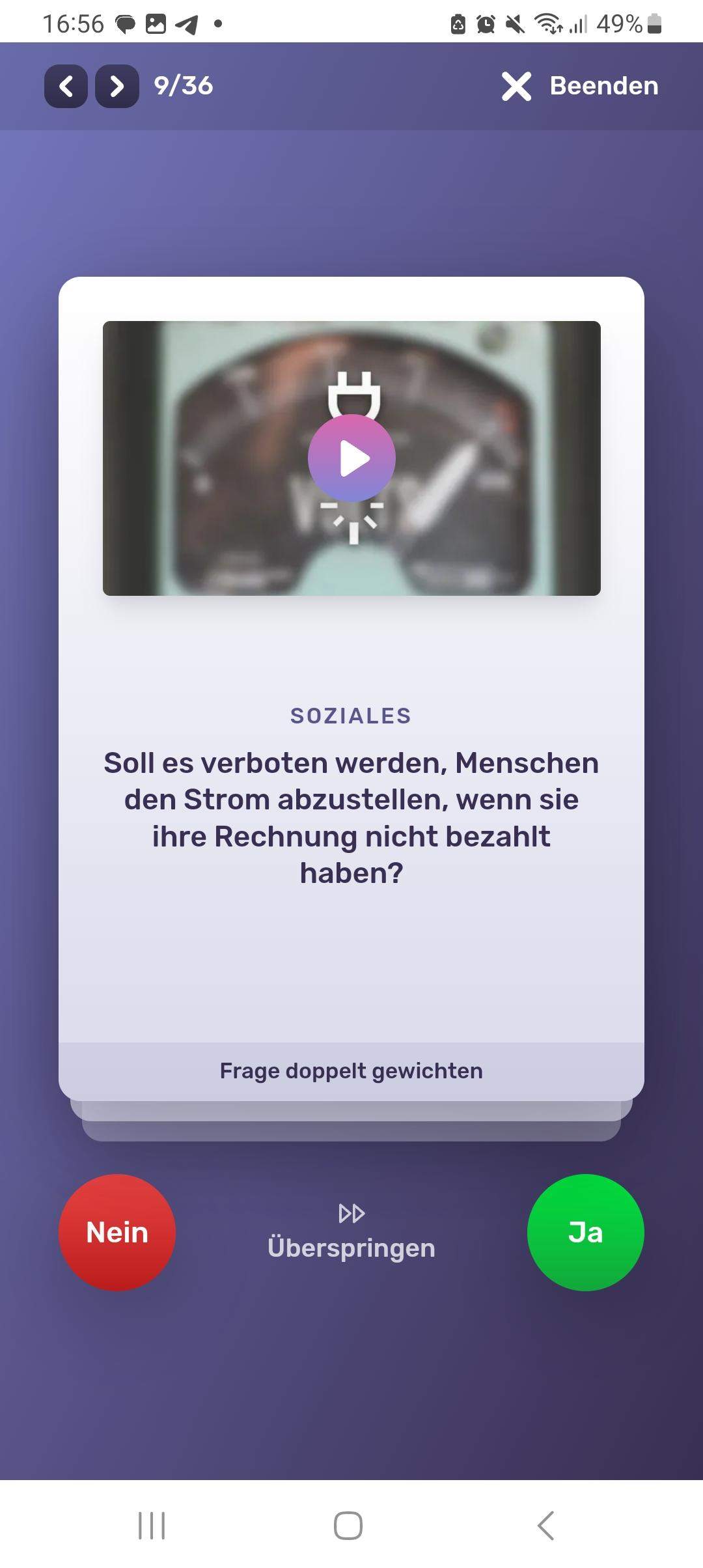 Soll Menschen weiterhin der Strom abgestellt werden wenn sie ihre